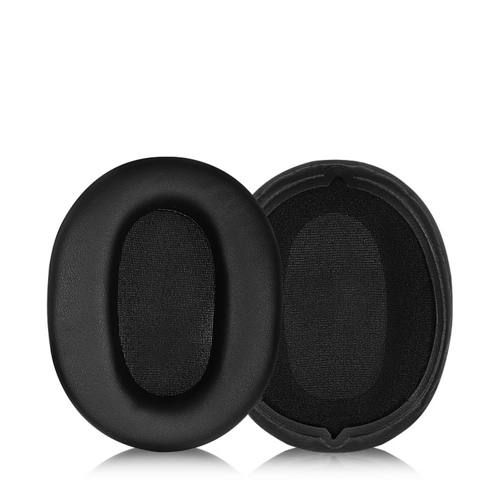 Set pernute de inlocuire pentru casti Sony WH-CH710N WH-CH720N, piele si spuma cu memorie, negru