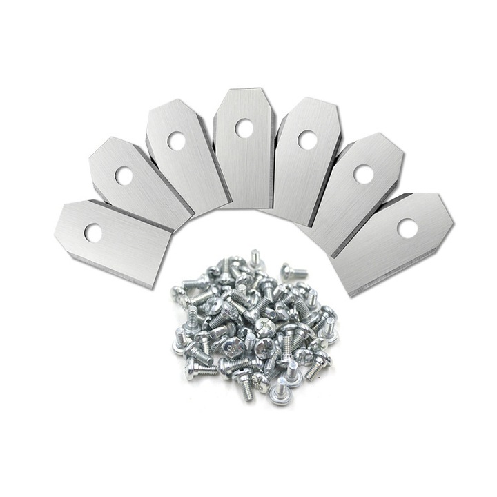 Set 30 lame de inlocuire pentru robotul de tuns iarba, otel, 0.75mm