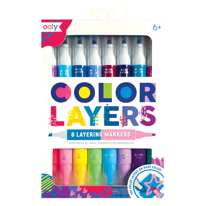 Цветни маркери, Ooly, Color Layers, 8 бр