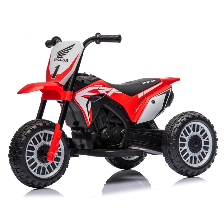 Motocicleta Electrica Pentru Copii, Sun Baby, Honda Crf450, Roz, Calitate Ridicata A Constructiei, Durata Lunga De Viata