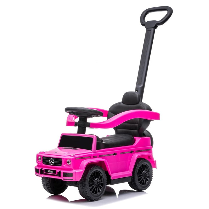 Tolókocsi, SunBaby, Mercedes Benz, fogantyús, Pink