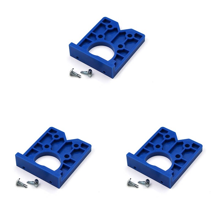 Set 3 localizatoare pentru gauri balamale Sunmostar, albastru, 35mm