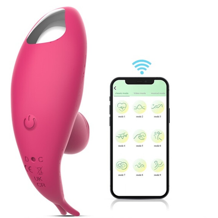 Vibrátor 9 vibrációs funkcióval, orvosi szilikon, vízálló IPX7