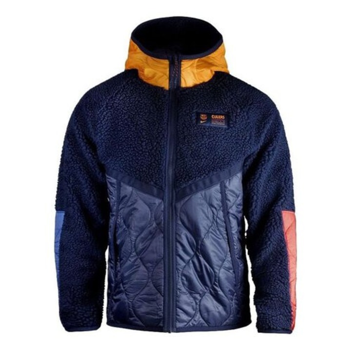 Geaca barbati, Nike, Poliester, Albastru, S
