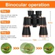 Binoclu 20x50 Excitat®️ Lentila BAK4 prisma FMC, HD, impermeabil, anti-fog, profesionala, Cu busola, Pentru Adulti Si Copii, Putere Mare De Focalizare Pentru Observarea Pasarilor, Vanatoare, Calatorii, Turism, Aur Negru