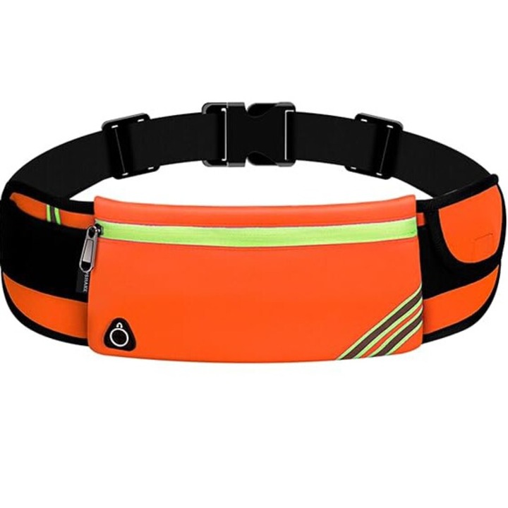 Sporttáska, vízálló, zsebes, narancssárga