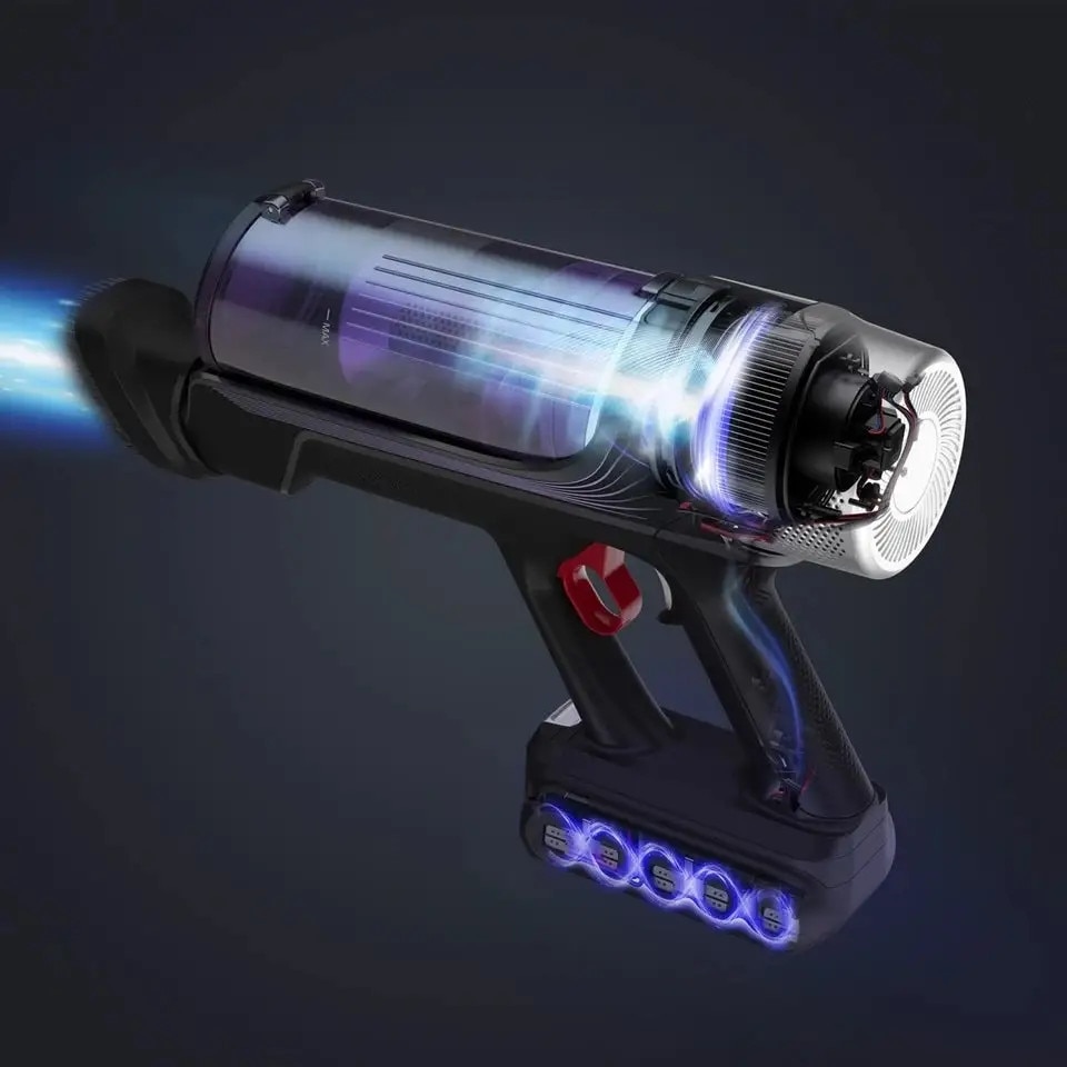 Aspirator vertical Rowenta X-Force Flex 9.6 Allergy RH2037WO, 0.4l, 18V, autonomie max 45 min, violet-negru