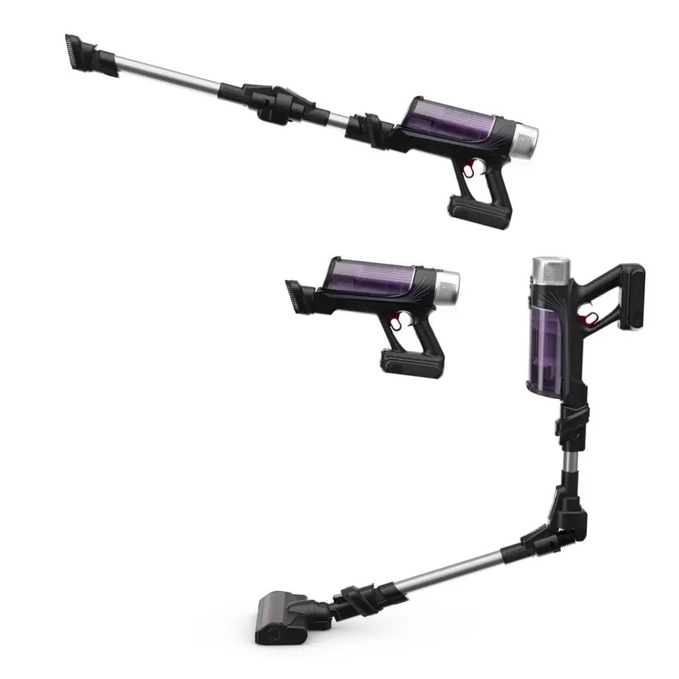 Aspirator vertical Rowenta X-Force Flex 9.6 Allergy RH2037WO, 0.4l, 18V, autonomie max 45 min, violet-negru