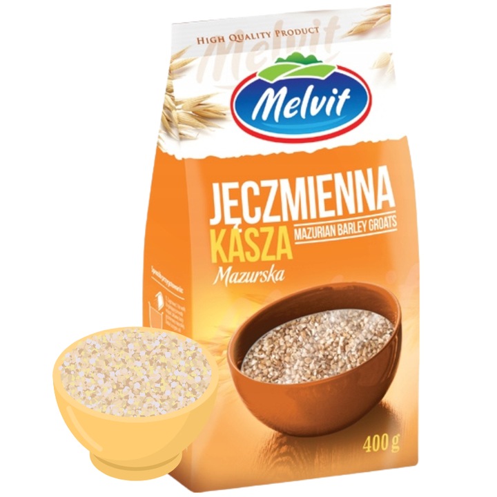 Crupe de orz Melvit Masurian 400g, naturale de inalta calitate