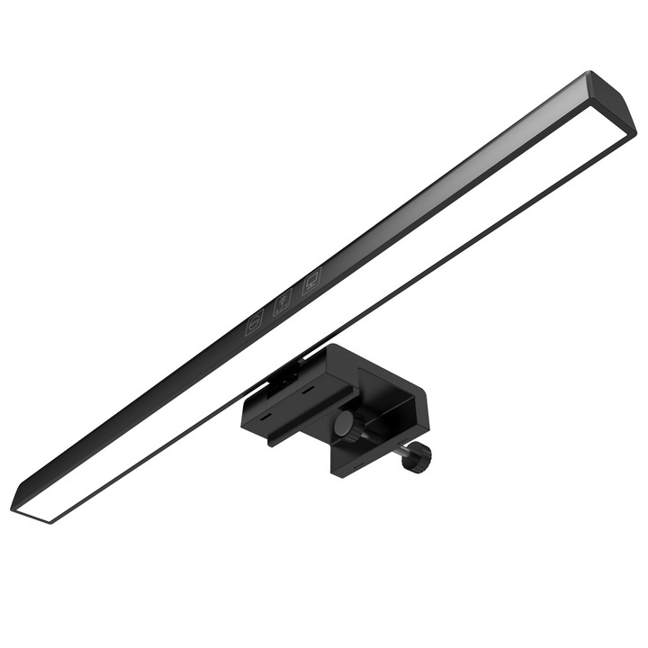 Lampa LED pentru monitor, portabila, negru, 33x9x33.5cm, set cablu USB