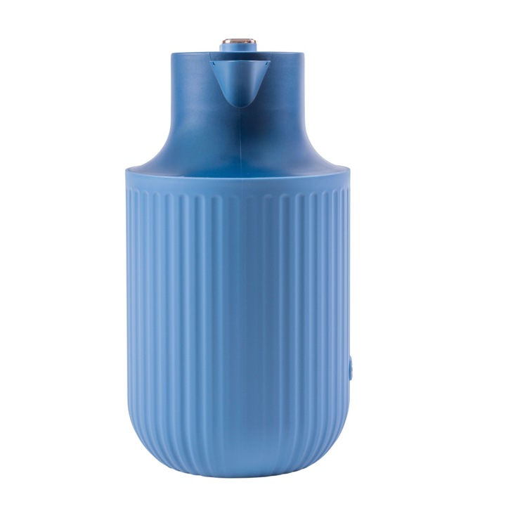 Termosz, Naimeed D6438, hideg vagy meleg italokhoz, Üveg és ABS, 2L, Kék, 160x300x210mm