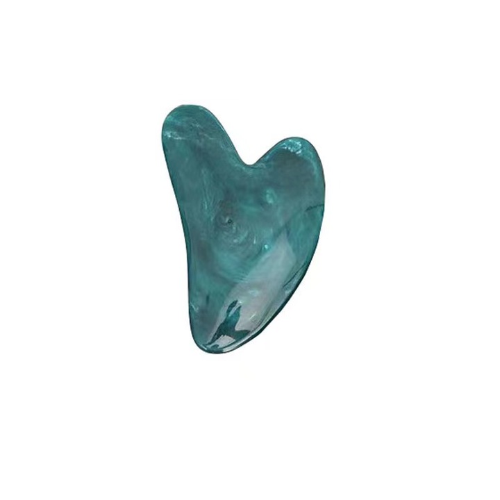 Масажор Gua Sha, Форма на сърце, Тъмносин