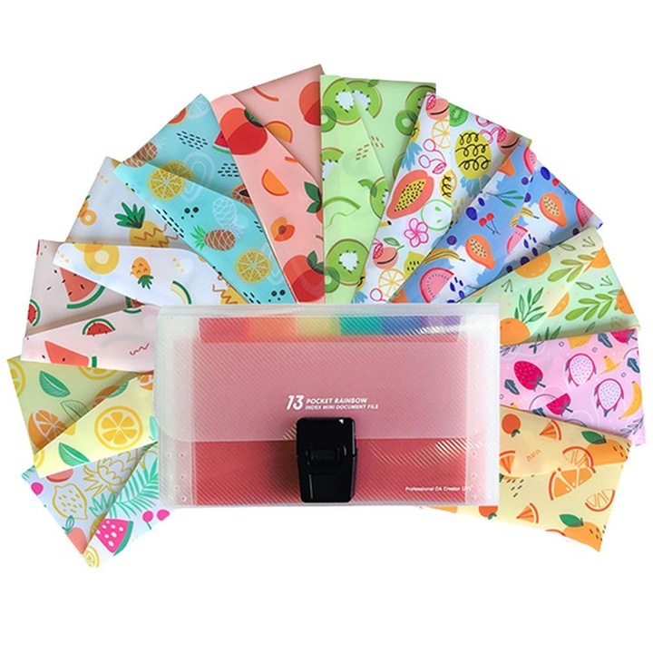 Műanyag borítékok költségvetéshez, Jormftte, 12 boríték + 24 matrica szett, többszínű, szakadásálló, vízálló