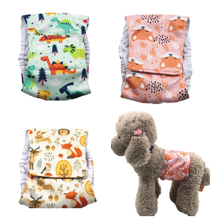 Fiziológiás nadrág kutyáknak, QttvbTna, 3 darabos szett, vízálló, többször használható,