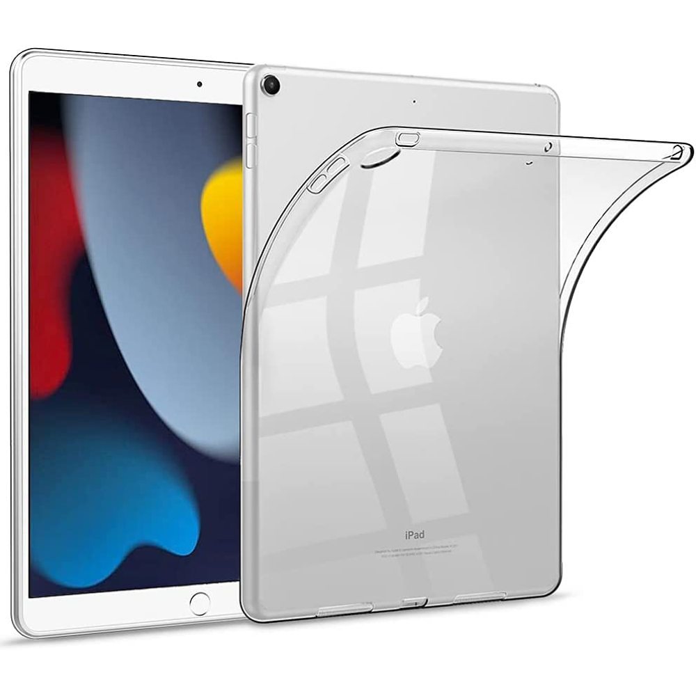 Husa transparenta pentru iPad 9/8/7, protectie anti-soc, acces facil la porturi, 10.2 inch