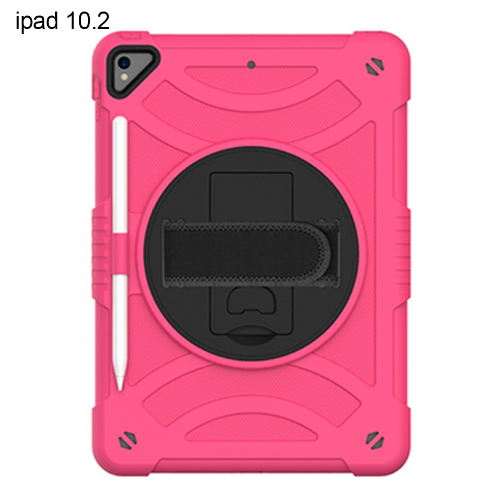 Carcasa pentru iPad 10.2 (2019/2020/2021), Cozevdnt, suport pentru creion, curea de umar, multicolor