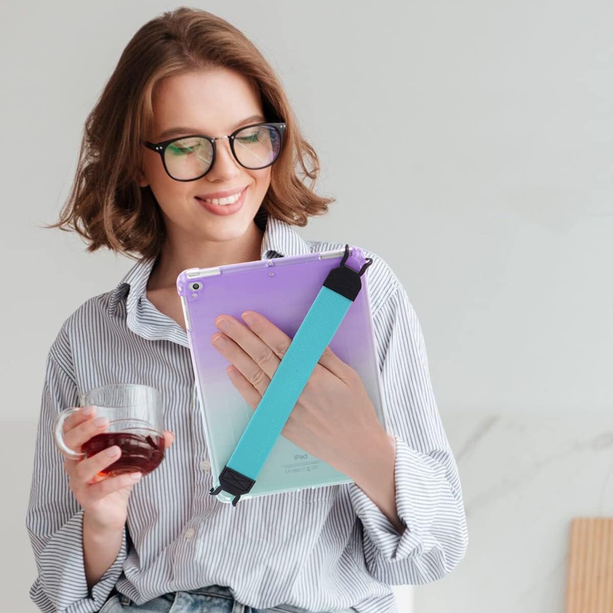 Husa tableta TPU pentru iPad 9.7 5th 6th Gen, negru, usoara, antiderapanta