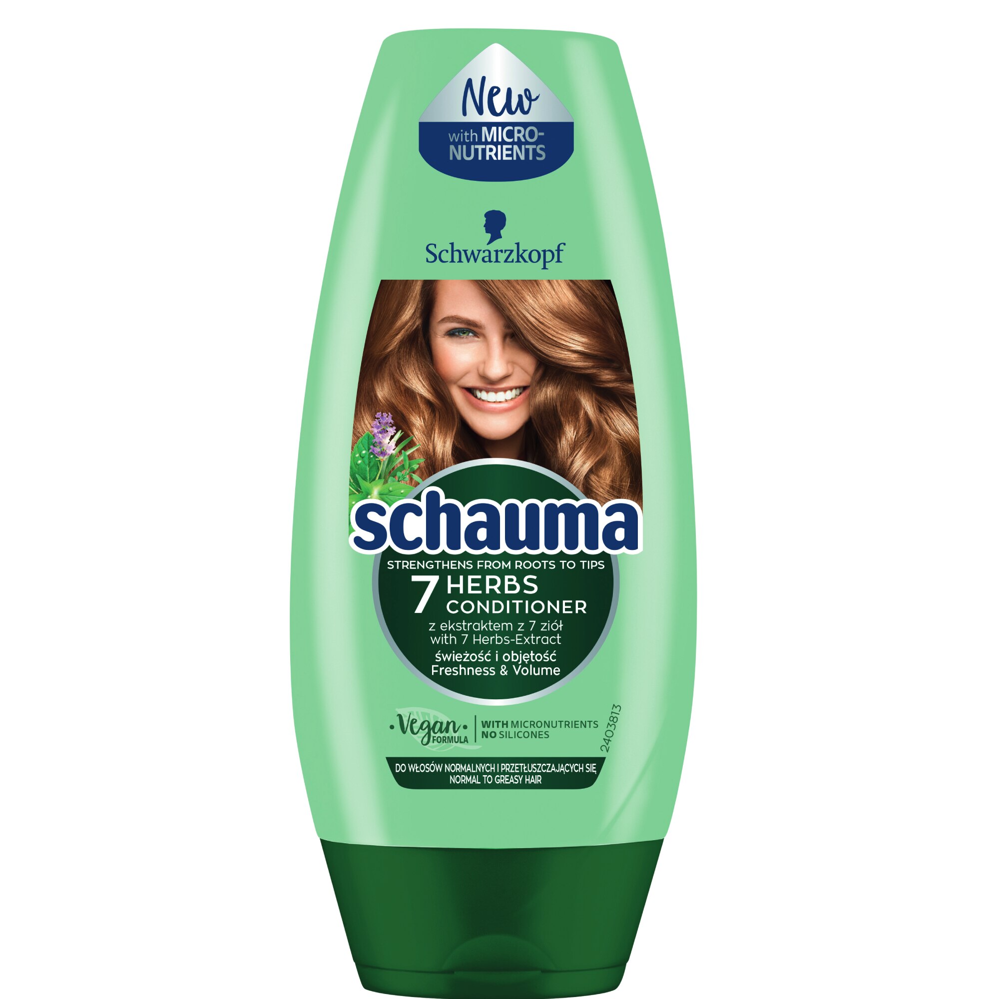 Balsam Schauma 7 Plante pentru par gras si cu matreata, 200 ml