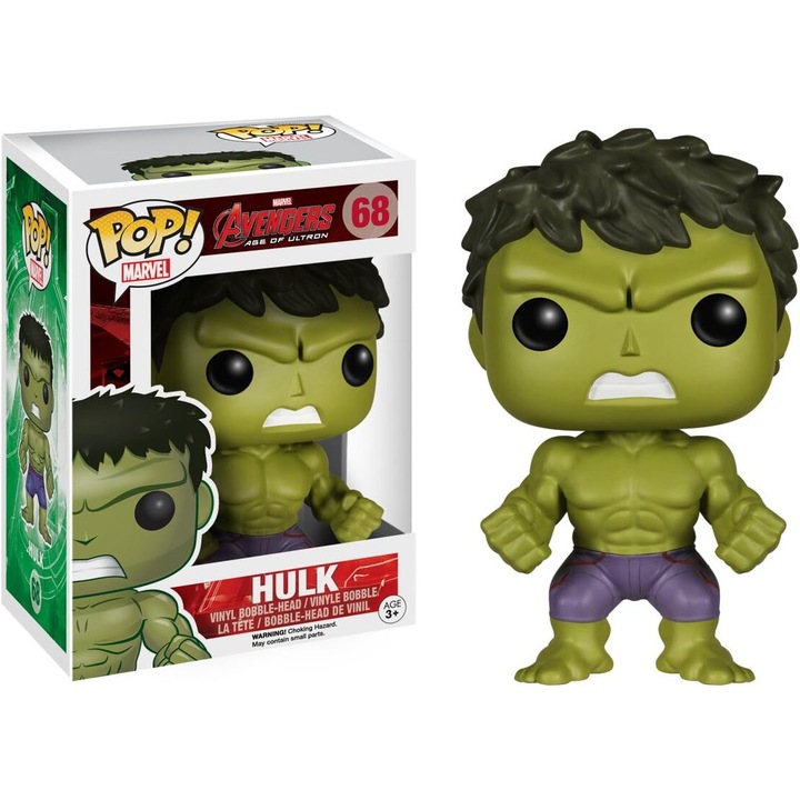 Funko figura, Marvel Avengers 2, Hulk Bobble Head, 9x11,8x16,1 cm