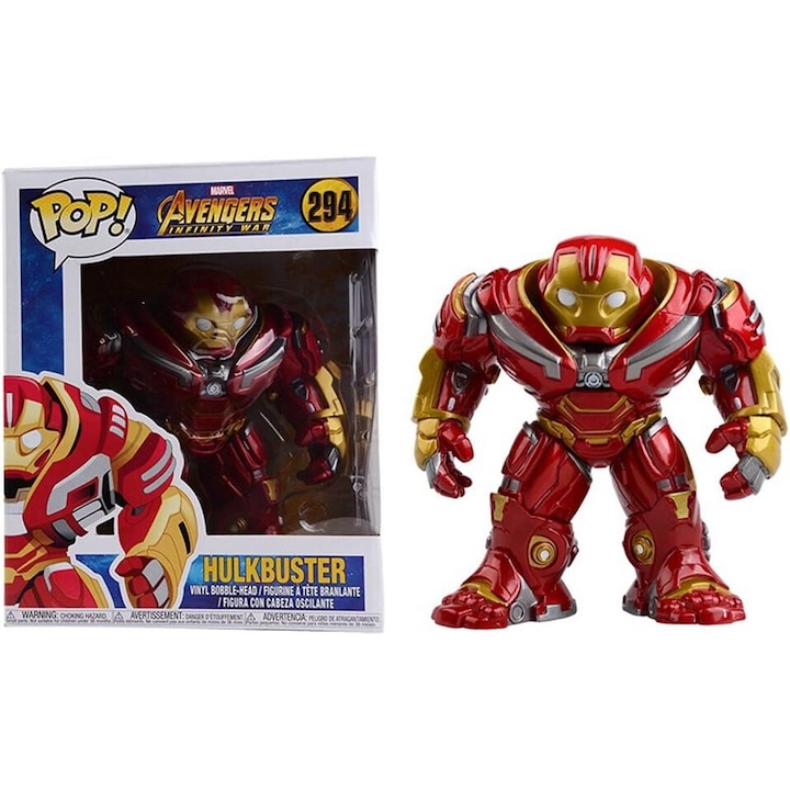 Фигурка Hulkbuster Marvel, POP!, 15 см, многоцветна