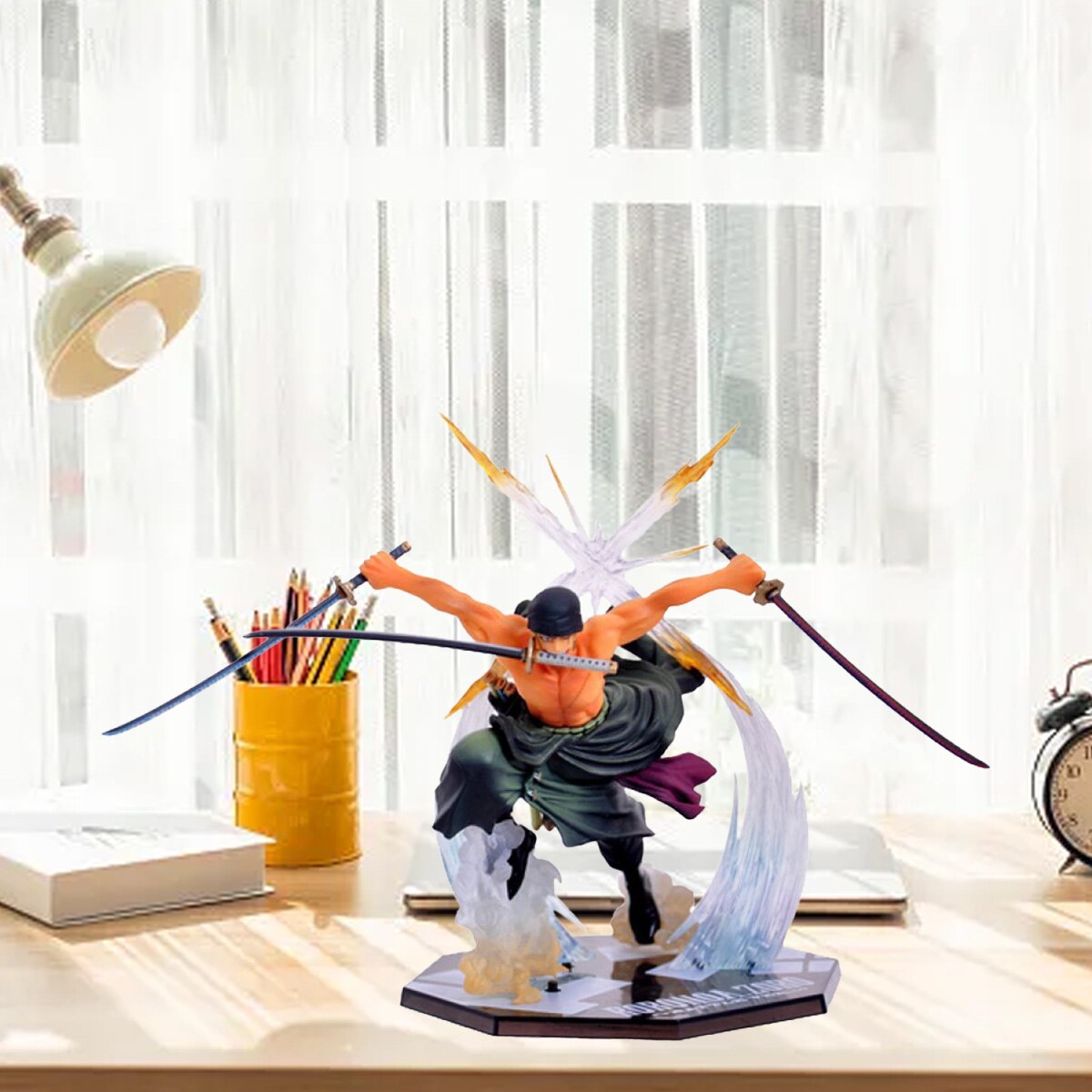 置物 One pice  zero Figurina One Piece ZERO Purgatory Ghost Slash, Zoro, 18cm, set de