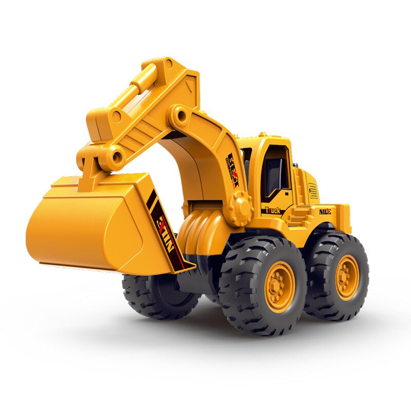 Excavator, pentru copii 3-5 ani, galben - eMAG.ro