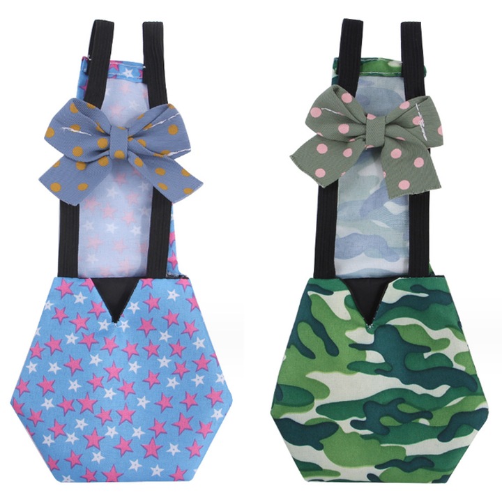 2db pelenka készlet madaraknak, QttvbTna, 17x8cm, poliészter, többszínű