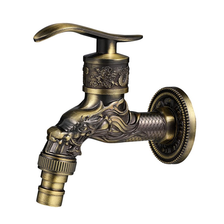 Robinet perete, JESWO®, design retro, 2cm, Aliaj zinc, Bronz
