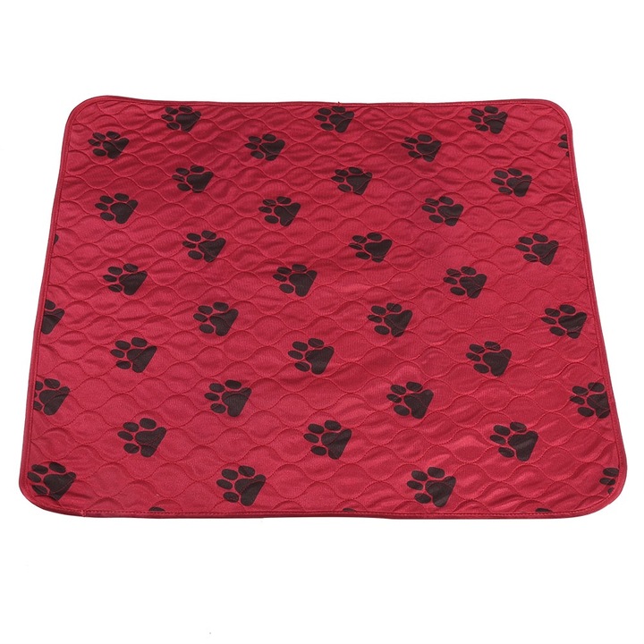 Asternuturi pentru animale, AMRINUGL, set 1 pad absorbant, rosu, 70x80cm