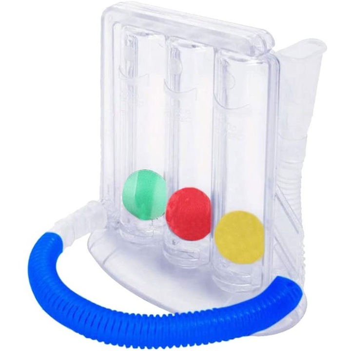 Companion fitness respirator Enforose, spirometru cu indicator de flux de aer, tinte reglabile, material rezistent, pentru toate varstele