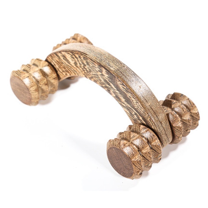 OEM Fa masszírozógép, 17,5x9,5 cm, 1 kerékkel ellátott szett hát, nyak, váll, láb masszázshoz