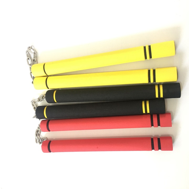 Nunchaku flexibile Enforose, spuma si aliaj de inalta calitate, design ergonomic, set pentru copii si adulti