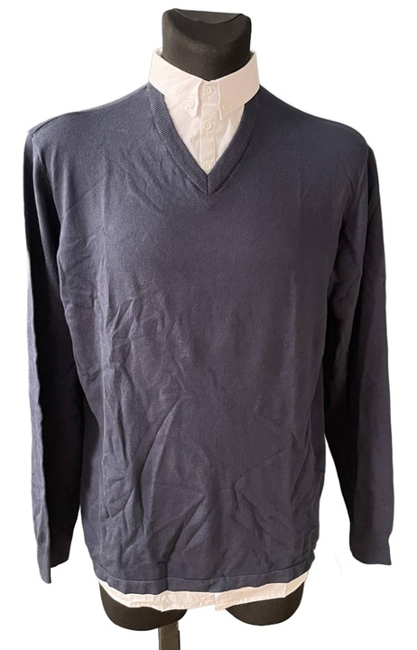 Pulover pentru barbati, CityComfort, Bumbac/Nylon, Bleumarin, XL INTL