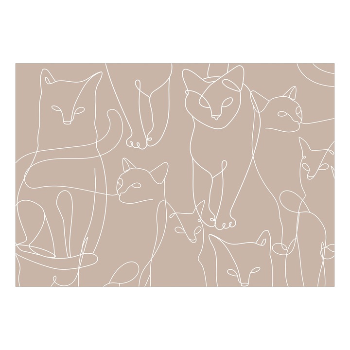 Fototapet Standard - Cat Habits - Third Variant - 300 x 210 cm