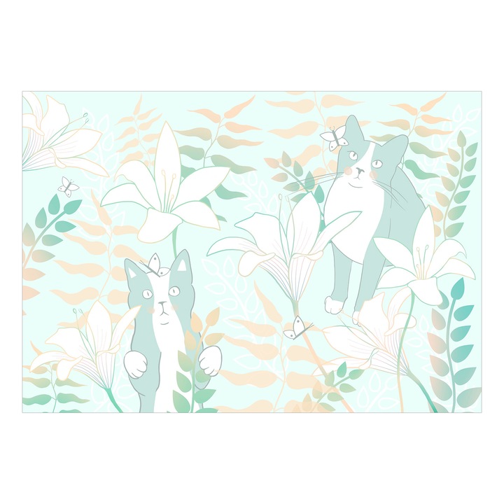 Öntapadós fotótapéta - Cat Matters - harmadik változat - 196 x 140 cm