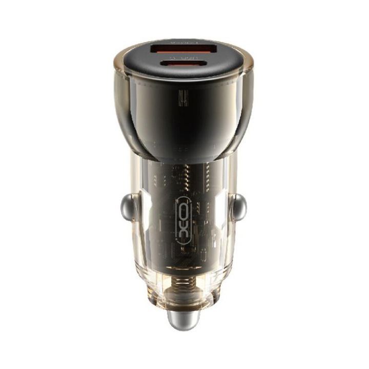 Adaptor Auto XO CC60 FAST TIPC+USB 30W