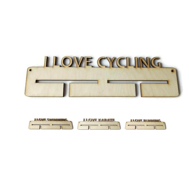 Suport medalii Akademia Drewna, natural, 38x10cm