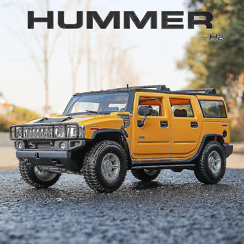 Masina de colectie Hummer H2, model 1:18, metal, 26x13x9cm, set
