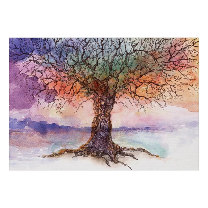 Fototapet Standard - Colorful nature stories - 200 x 140 cm
