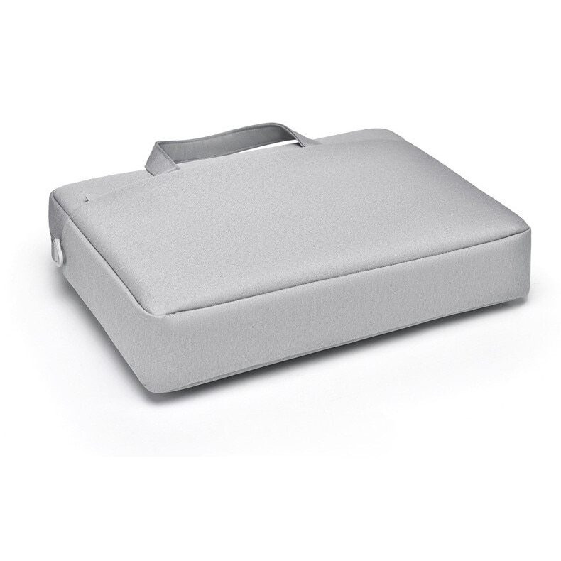 Geanta laptop impermeabila, Fibre sintetice, 44x31x6cm, 15.6 inch, curea de umar detasabila, Gri