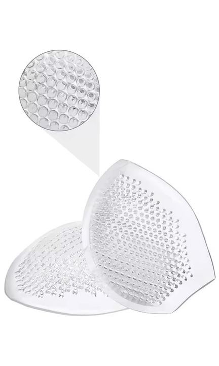 Szilikon betétek Push Up, Zola, Ragasztó, Újrafelhasználható, Fürdőruha, 13 x 10 cm, Vastagság 3 cm, Vízálló