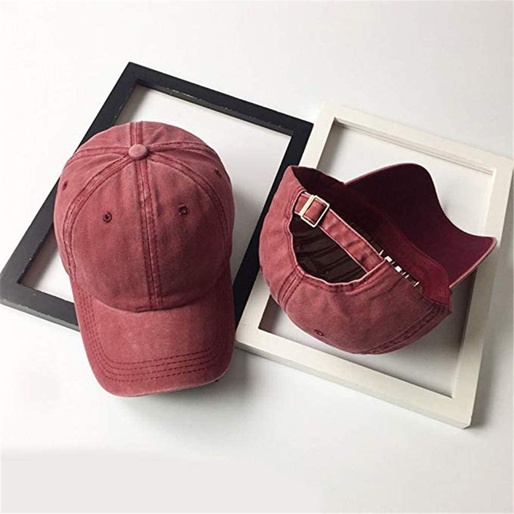 Sapca de baseball BGHYHYHI, vintage, ajustabila, denim, rosu - eMAG.ro