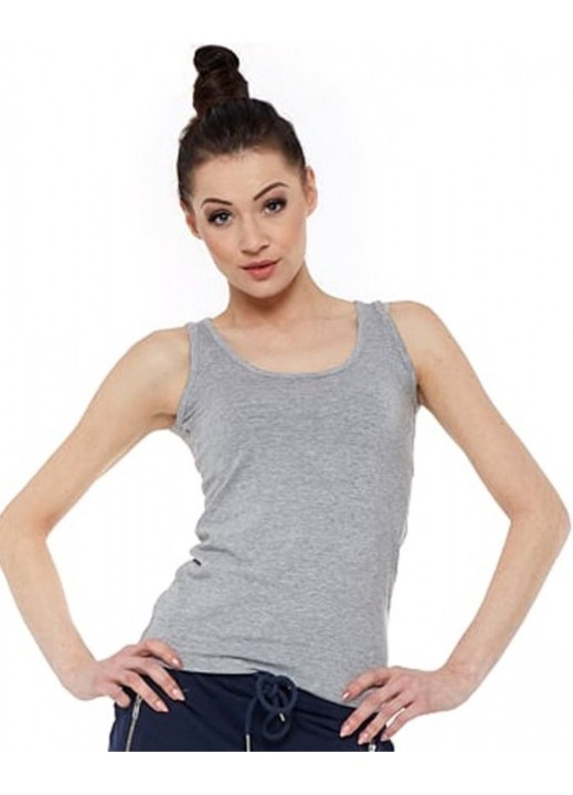 Дамска тениска тип боксерка, MORAJ, Памук/Еластан, Сив, Сив, L