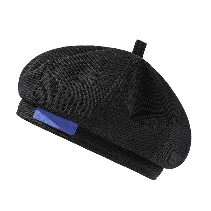 Női barett sapka, bélelt, állítható, többszínű, őszi-téli