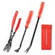 Trusa ustensile interior auto, SINBINTA, 3 piese, Anti-frecare, Usor de utilizat, Durabile, Design ergonomic, Portabil, Pentru demontare radio, fete de usa, panou de bord si tapiterii auto, PPE/Fier, Rosu