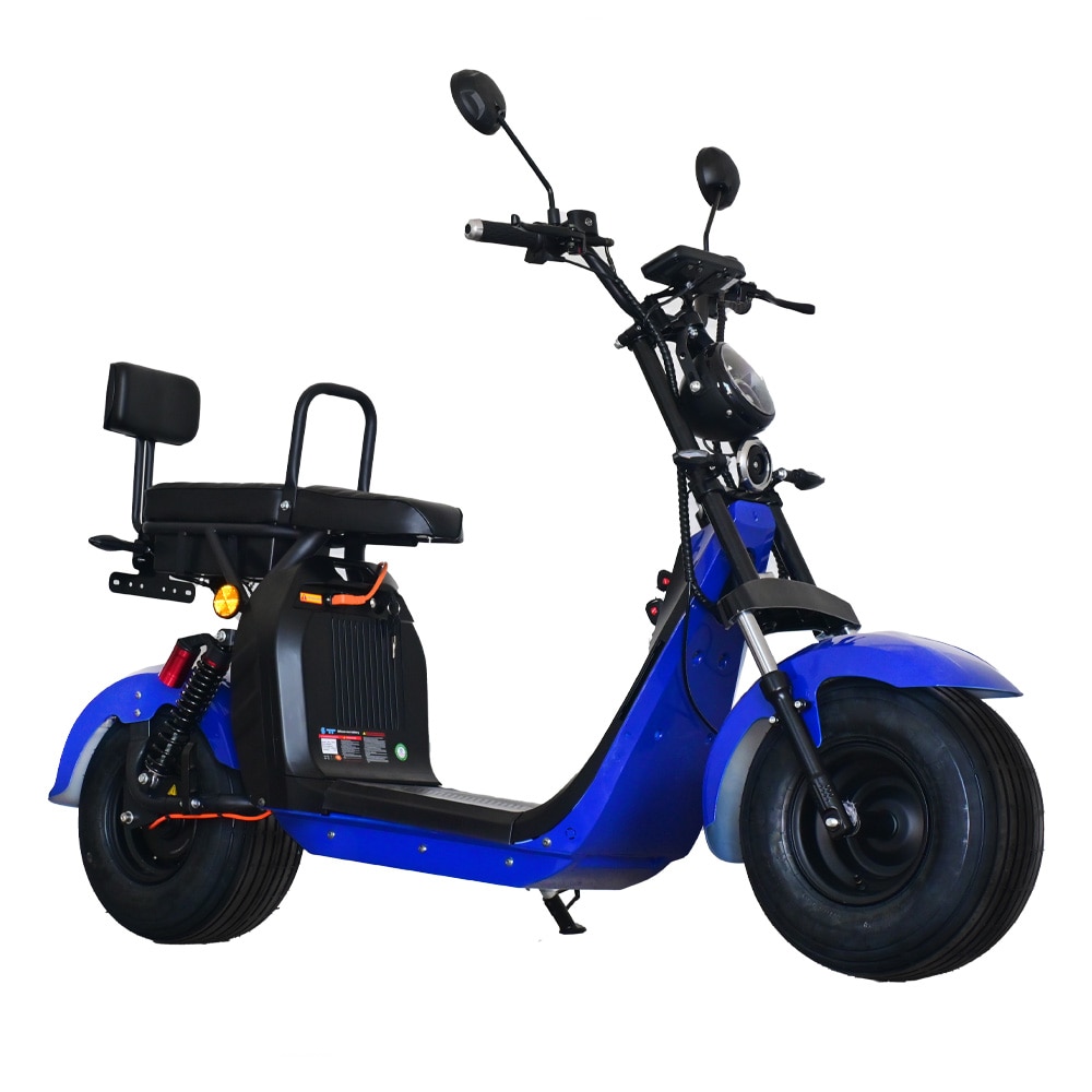 Scuter Electric Citycoco cu 3 roti, Motor 2000 W, Autonomie 40 km