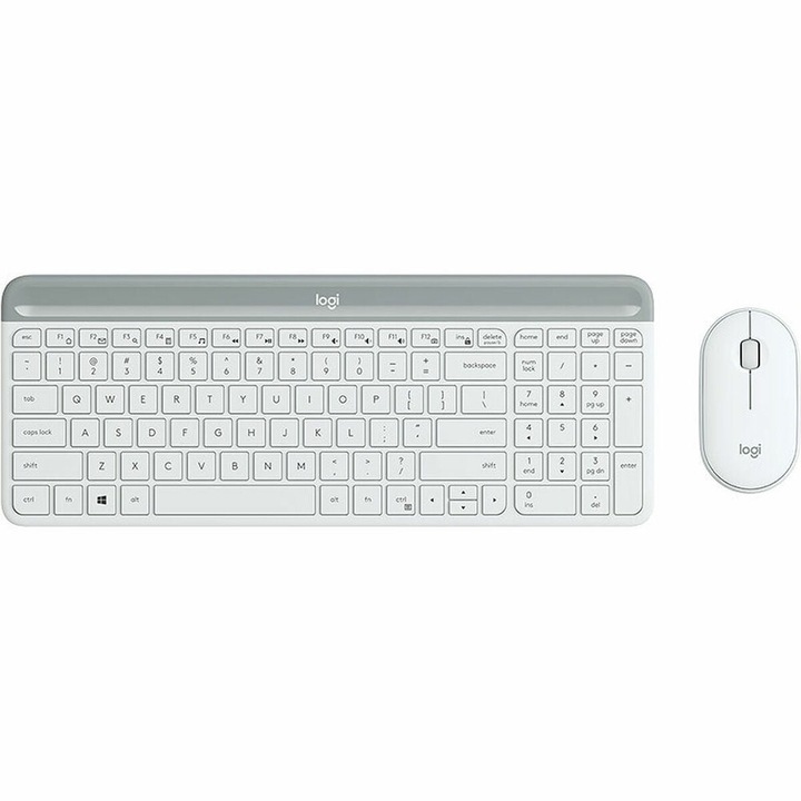 Tastatura si Mouse Logitech 920-009199 Alb Qwerty Spaniola