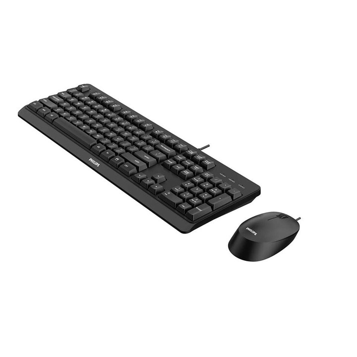 Tastatura si Mouse Philips SPT6207BL/16 Qwerty Spaniola