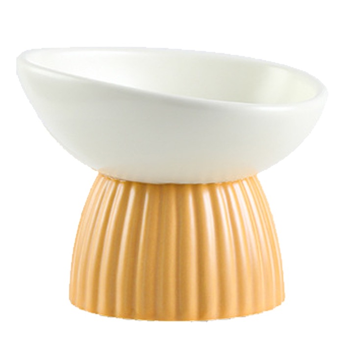Castron ceramic BGHYHYHI, inclinat, protectie cervicala