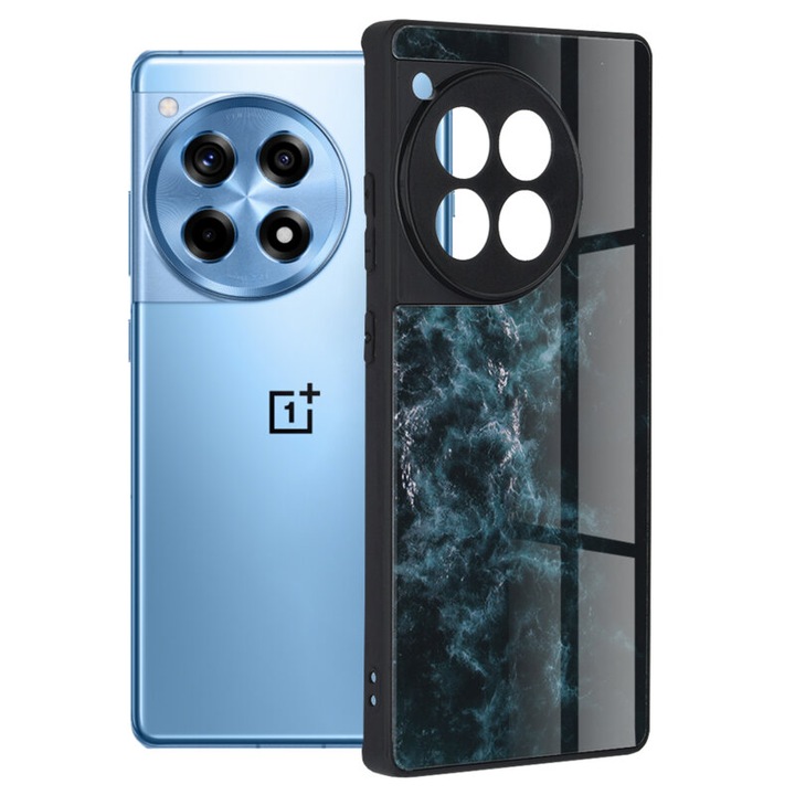 Защитен калъф Glaze Series, Съвместим с OnePlus 12R, TPU, Син океан/Многоцветен